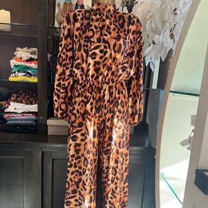 Animal print jumpsuit